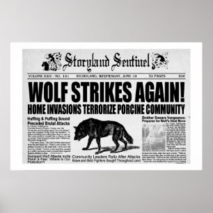 Drei kleine Schweine Poster