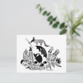 Drei kleine Schweine Postkarte (Stehend Vorderseite)