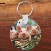 Drei kleine Schweine Schlüsselanhänger (Vorderseite)