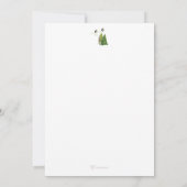 Drei kleine Schweine und großer schlechter Wolf Dankeskarte (Rückseite)