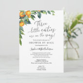 Drei kleine Süssen Kinderdusche per Mail Einladung (Stehend Vorderseite)