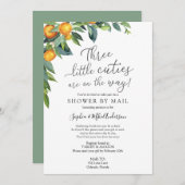 Drei kleine Süssen Kinderdusche per Mail Einladung (Vorne/Hinten)