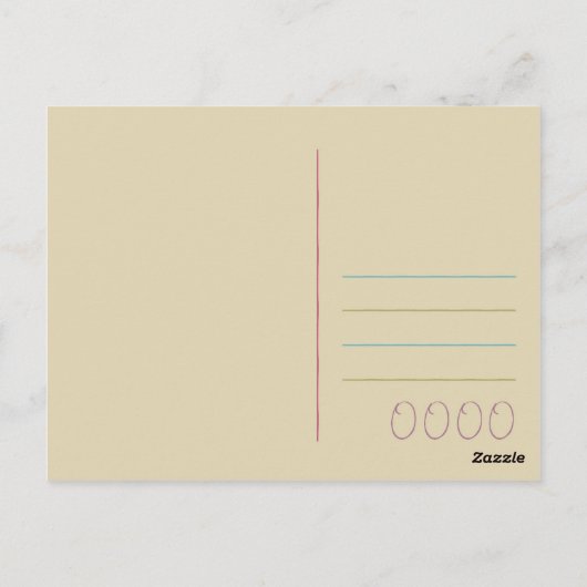 Drei kleine Teakups Postkarte (Rückseite)