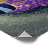 Drei kleine Vögel ART DRUCKEN Vogel Feen große Aug Poster (Ecke)