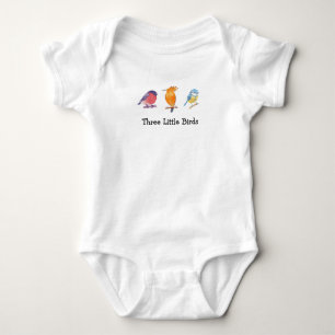 Drei kleine Vögel Baby Strampler