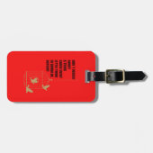 Drei kleine Vögel Gepäckanhänger (Vorderseite horizontal)