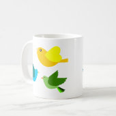 Drei kleine Vögel Kaffeetasse (Vorderseite Links)