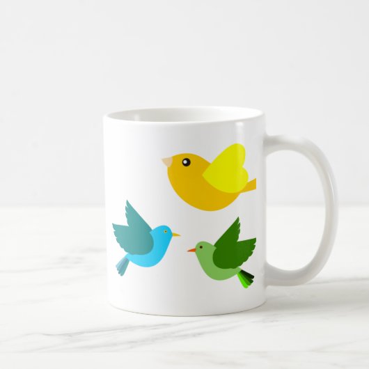 Drei kleine Vögel Kaffeetasse (Rechts)