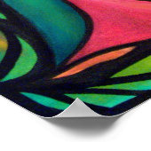 Drei kleine Vögel Poster (Ecke)