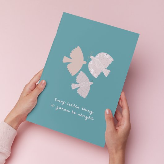 Drei kleine Vögel Song Aquamarines Schlafzimmer Ku Poster