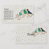 DREI KLEINE VÖGEL Visitenkarte (Vorne/Hinten)