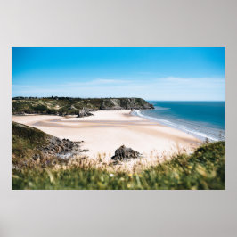 DREI KLIFFS BAY, GOWER, WALES POSTER