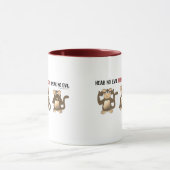 Drei kluge Affe-Tassen Tasse (Zentrum)