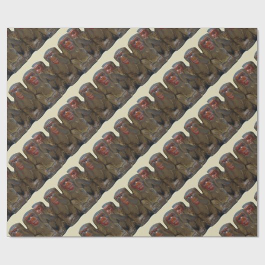 Drei kluge Affen Geschenkpapier (Flach)