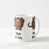 Drei kluge Affen Kaffeetasse (VorderseiteRechts)
