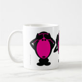 Drei kluge Affen Kaffeetasse (Links)
