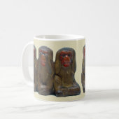 Drei kluge Affen Kaffeetasse (Vorderseite Links)