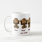drei kluge Affen Kaffeetasse (Links)