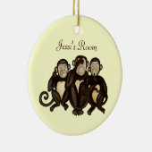 Drei kluge Affen Keramikornament (Rechts)