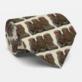 Drei kluge Affen Krawatte (Gerollt)