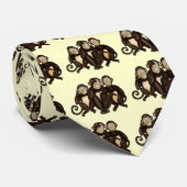 Drei kluge Affen Krawatte (Gerollt)