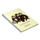 Drei kluge Affen Notizblock (Rechte Seite)