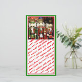 Drei kluge Cracker - Nutcracker Soldiers Feiertagskarte (Stehend Vorderseite)