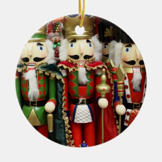 Drei kluge Cracker - Nutcracker Soldiers Keramik Ornament (Vorne)