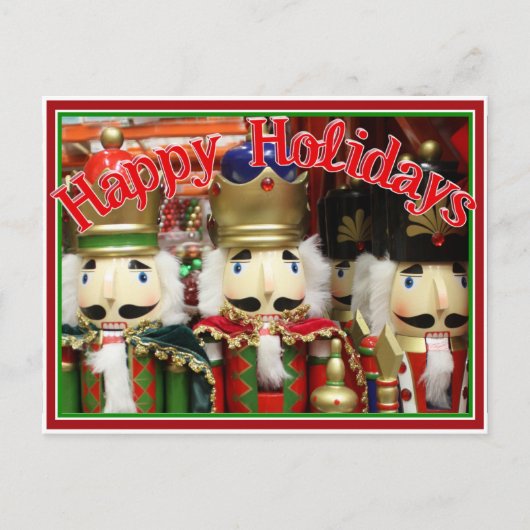 Drei kluge Cracker - Nutcracker Soldiers Postkarte (Vorderseite)