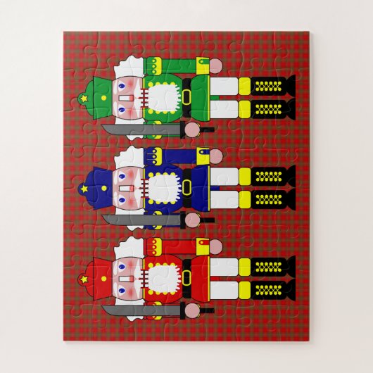 Drei kluge Cracker - Nutcracker Soldiers Puzzle (Vertikal)