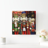 Drei kluge Cracker - Nutcracker Soldiers Quadratische Wanduhr (Zuhause)