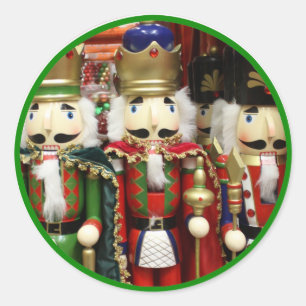Drei kluge Cracker - Nutcracker Soldiers Runder Aufkleber