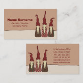 Drei kluge Elfe, Visitenkarte (Vorne/Hinten)