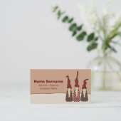 Drei kluge Elfe, Visitenkarte (Stehend Vorderseite)