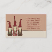 Drei kluge Elfe, Visitenkarte (Rückseite)