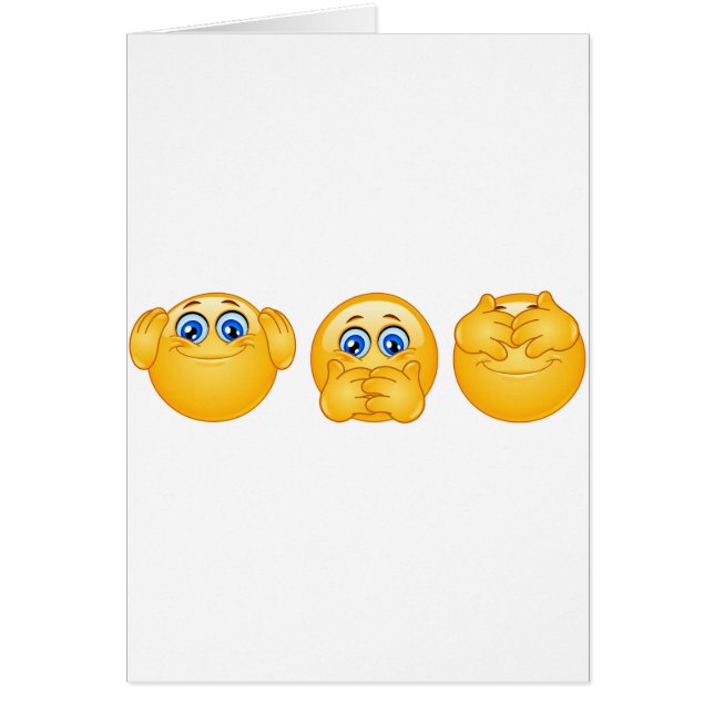 drei kluge Emojis (Vorne)