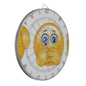 drei kluge Emojis Dartscheibe (Vorderseite Links)