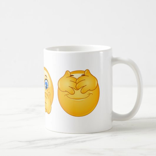drei kluge Emojis Kaffeetasse (Rechts)