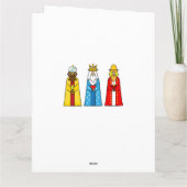 Drei kluge Männer in Light Blue Karte (Rückseite)