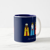 Drei kluge Männer in Navy Blue Zweifarbige Tasse (VorderseiteRechts)