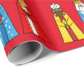 Drei kluge Männer in Rot Geschenkpapier (Rolleneckpunkt)