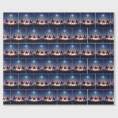 Drei kluge Männer nach einem Stern Geschenkpapier (Flach)