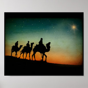 Drei kluge Männer nach Weihnachtsfeiertagen Poster