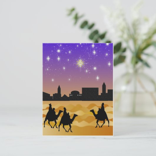 Drei kluge Männer Postkarte (Stehend Vorderseite)