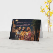 Drei kluge Männer reisen nach Bethlehem Design Karte (Gelbe Blume)