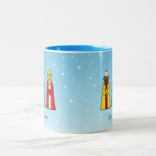 Drei kluge Männer Zwei-Tone-Tasse Zweifarbige Tasse (Mittel)