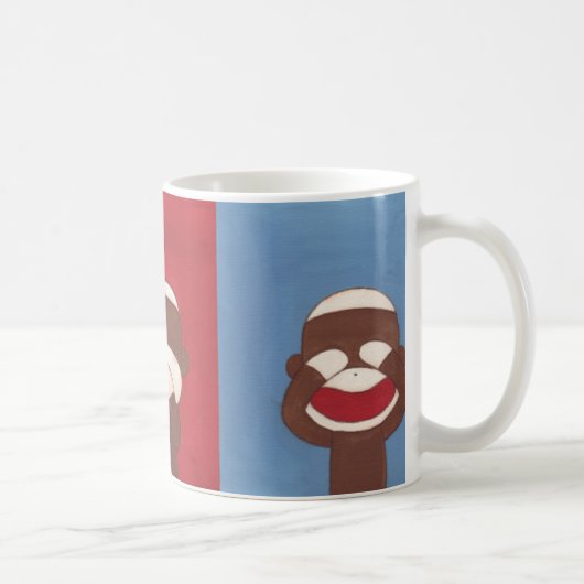 Drei kluge Socken-Affe-Tasse Kaffeetasse (Rechts)