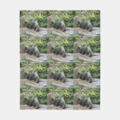 Drei kluge Stehende Otter, Fleecedecke (Vorderseite)