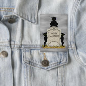 Drei Kobolde Frohes Halloween Button (Insitu)