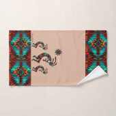 Drei Kokopelli spielen Flute Badhandtuch Set (Handtuch)